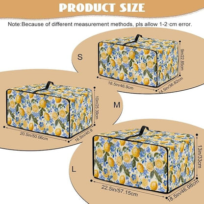 Waterproof Dust-Proof Microwave Oven Grill Cover Protector Lemon Floral Leaf - Image 7