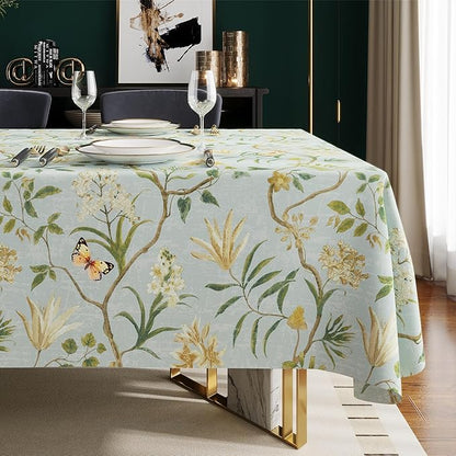 Rectangle Table Cloth, 100% Waterproof Tablecloth Oil Proof Spill Proof Vinyl - Image 8