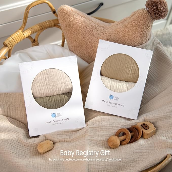 lulumoon Muslin Bassinet Sheets - Image 6