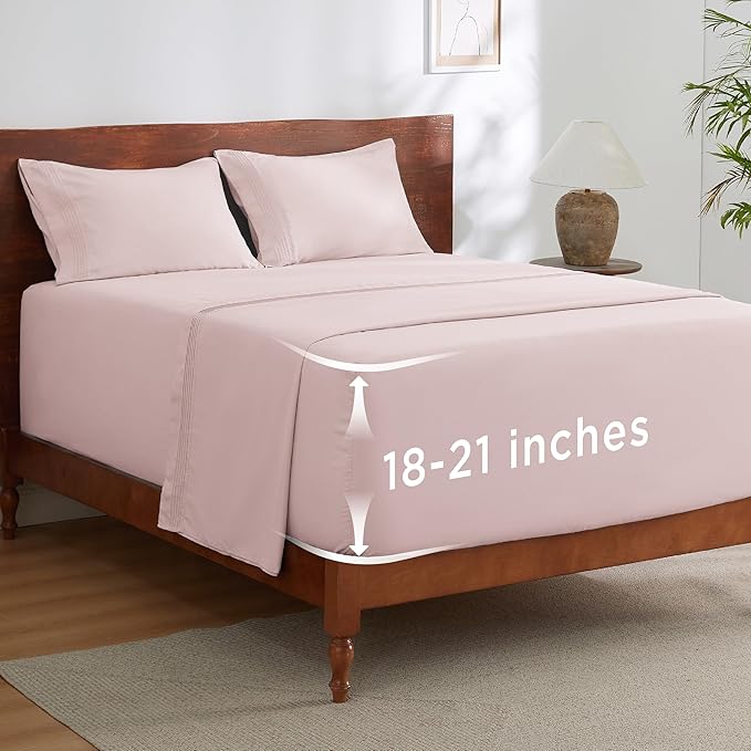 Bedsure Deep Pocket Queen Sheets Set by BEDSURE