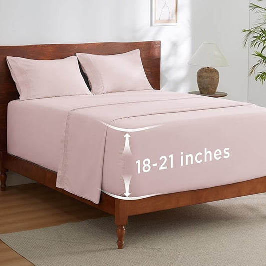 Bedsure Deep Pocket Queen Sheets Set by BEDSURE