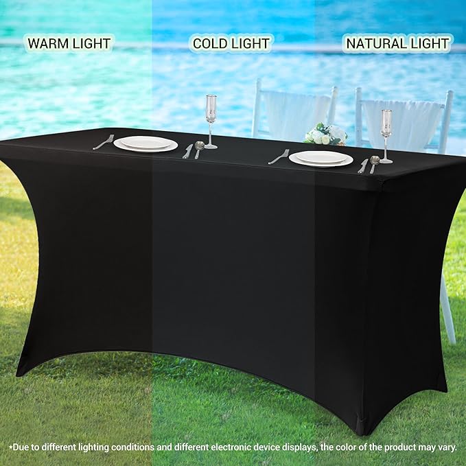 Obstal 6 Pack Stretch Spandex Table Covers - Image 7