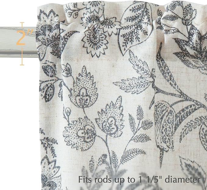 jinchan Floral Kitchen Curtains - Image 4