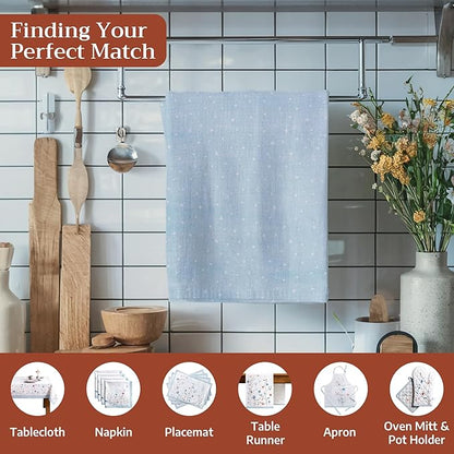 Maison d' Hermine Kitchen Towels Set of 3 100% Cotton 20" x 27.5" Reusable - Image 4