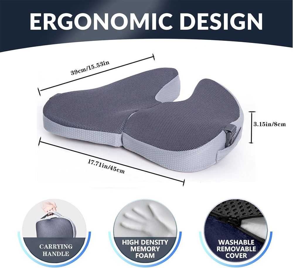 Small Travel Seat Cushion for Airplane,Portable Foldable Seat Cushion,Sciatic...