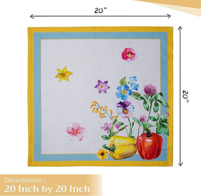 Maison d' Hermine Cloth Napkins Set of 4 100% Cotton Everyday Reusable Square - Image 4