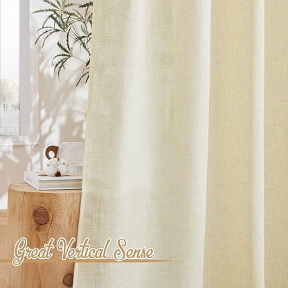 NICETOWN Linen Curtains 63 inch Long - Image 5