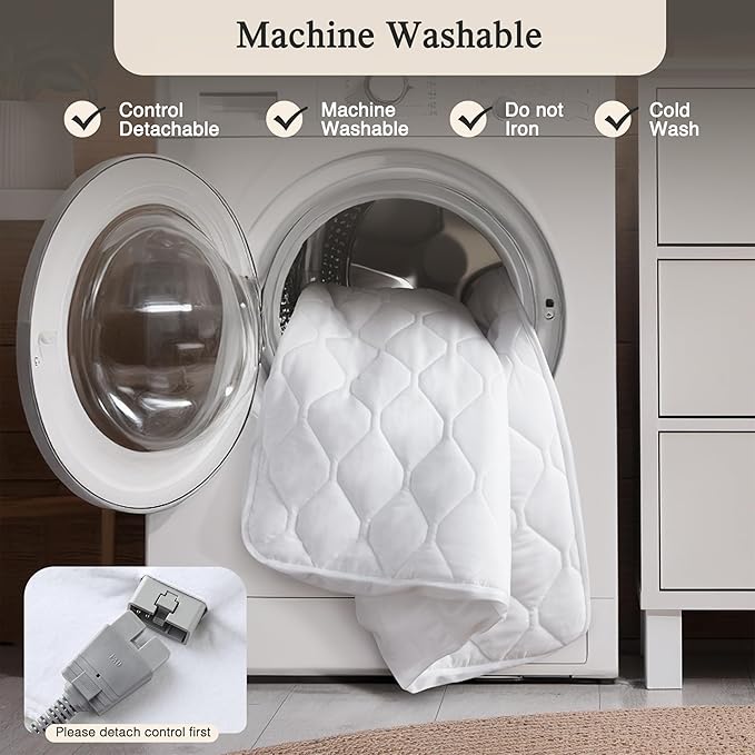 Beautyrest Cotton Blend Heated Mattress Pad Secure Comfort Technology - Image 10
