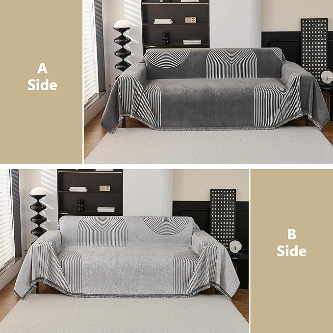MEETSKY Couch Cover Sofa Cover Washable, Chenille Sofa Covers - Image 8