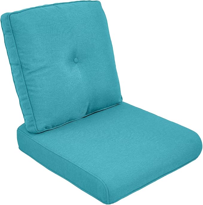 Outdoor Chair Cushion Set, 25 x 22 Deep Seat Cushion, Patio Chair Cushions by moosprr