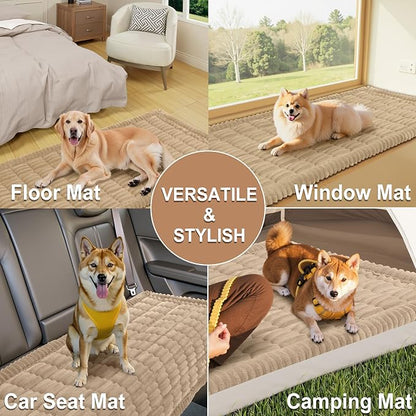 Smiry Couch Cover for Dogs Washable, Non Slip Fuzzy Pet Couch Covers for 3 - Image 4