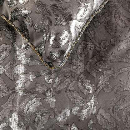 The HomeCentric Silver Bed Runner, King Size 90"x18" Decorative Bed Runner - Image 3