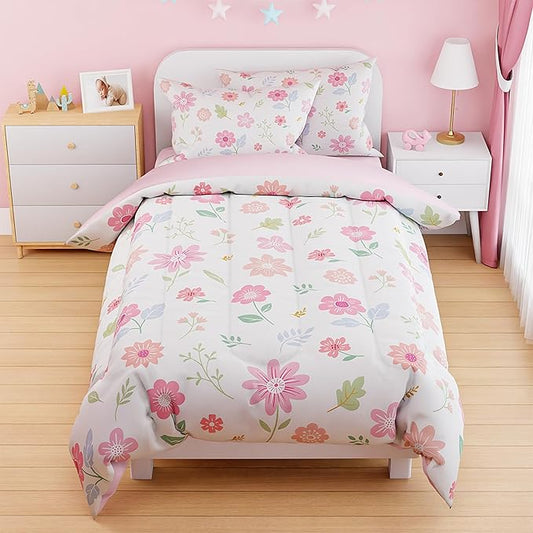 SANDJEST Floral Duvet Cover Sets Twin Size by SANDJEST