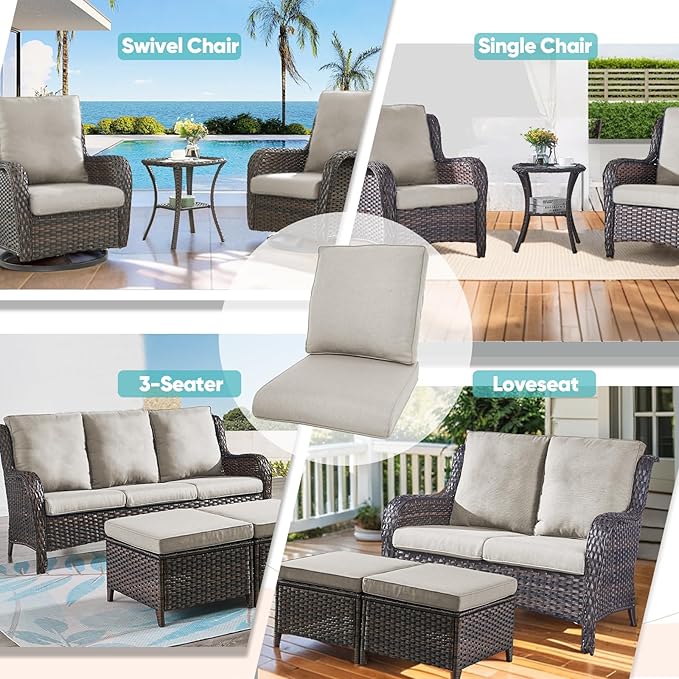 Rilyson Patio Cushions for Outdoor Furniture - Image 6