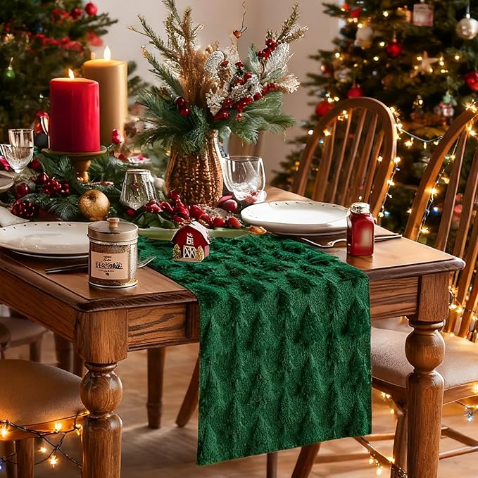 IVAPUPU Christmas Table Runner for Winter Holiday - Image 7