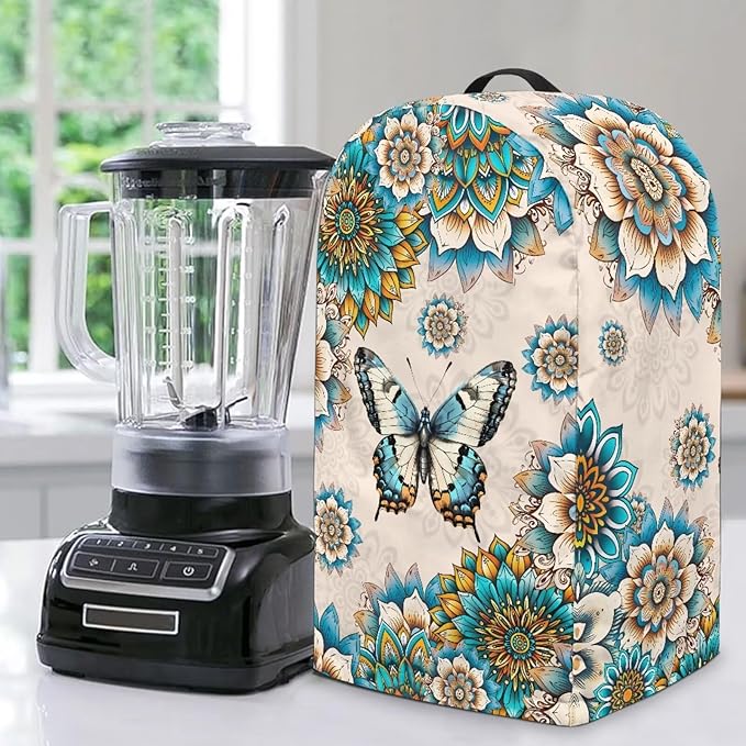 Floral Butterfly Blender Cover Dust Cover Appliance Dust Cover by Unknown