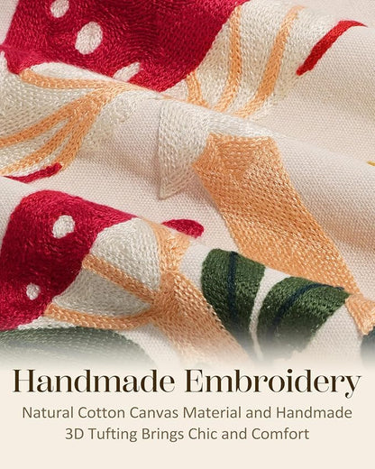 Embroidered Throw Pillow Covers 18x18 Inch - Image 2