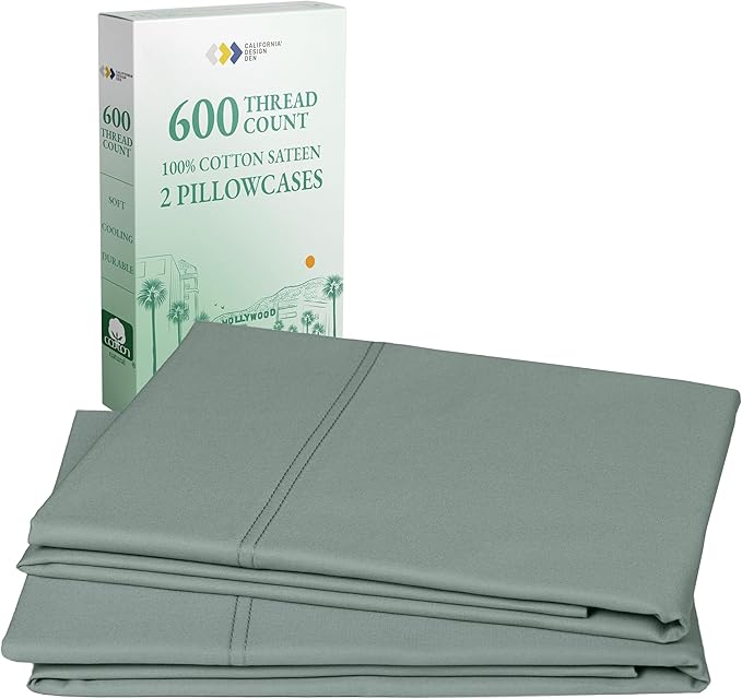 CALIFORNIA DESIGN DEN Luxuriously Soft Hotel Quality 600 Thread Count, 100% by CaliforniaDesignDen
