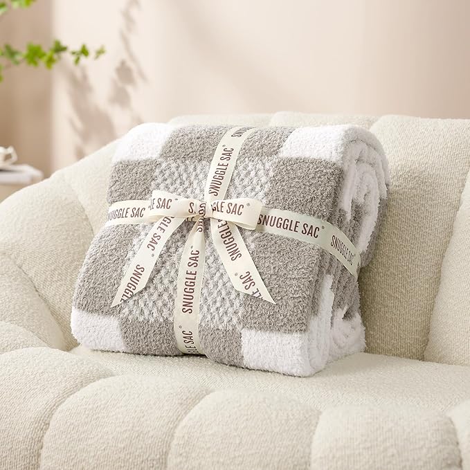 Snuggle Sac Checkered Blanket, 50x60 inches - Image 2