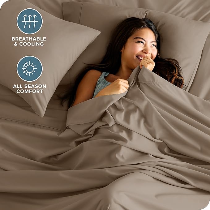 Bare Home Split Head Flex King Sheet Set - Image 4