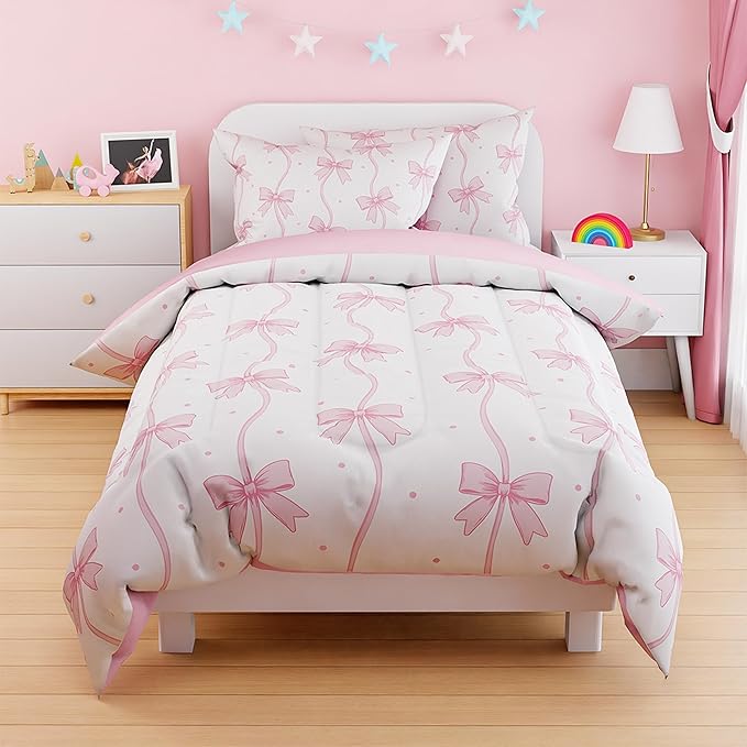 SANDJEST Bow Duvet Cover Sets Full Size - Image 7