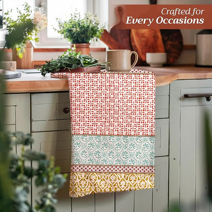 Maison d' Hermine Kitchen Towels Set of 3 100% Cotton 27.50" x 20" Reusable - Image 6