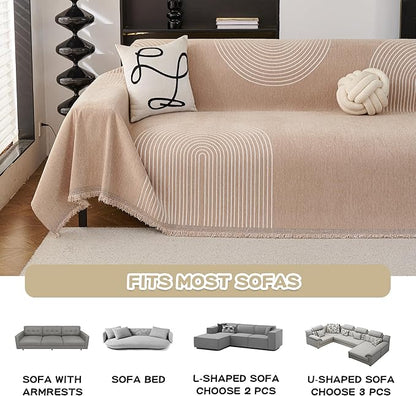 MEETSKY Couch Cover Sofa Cover Washable, Chenille Sofa Covers - Image 7
