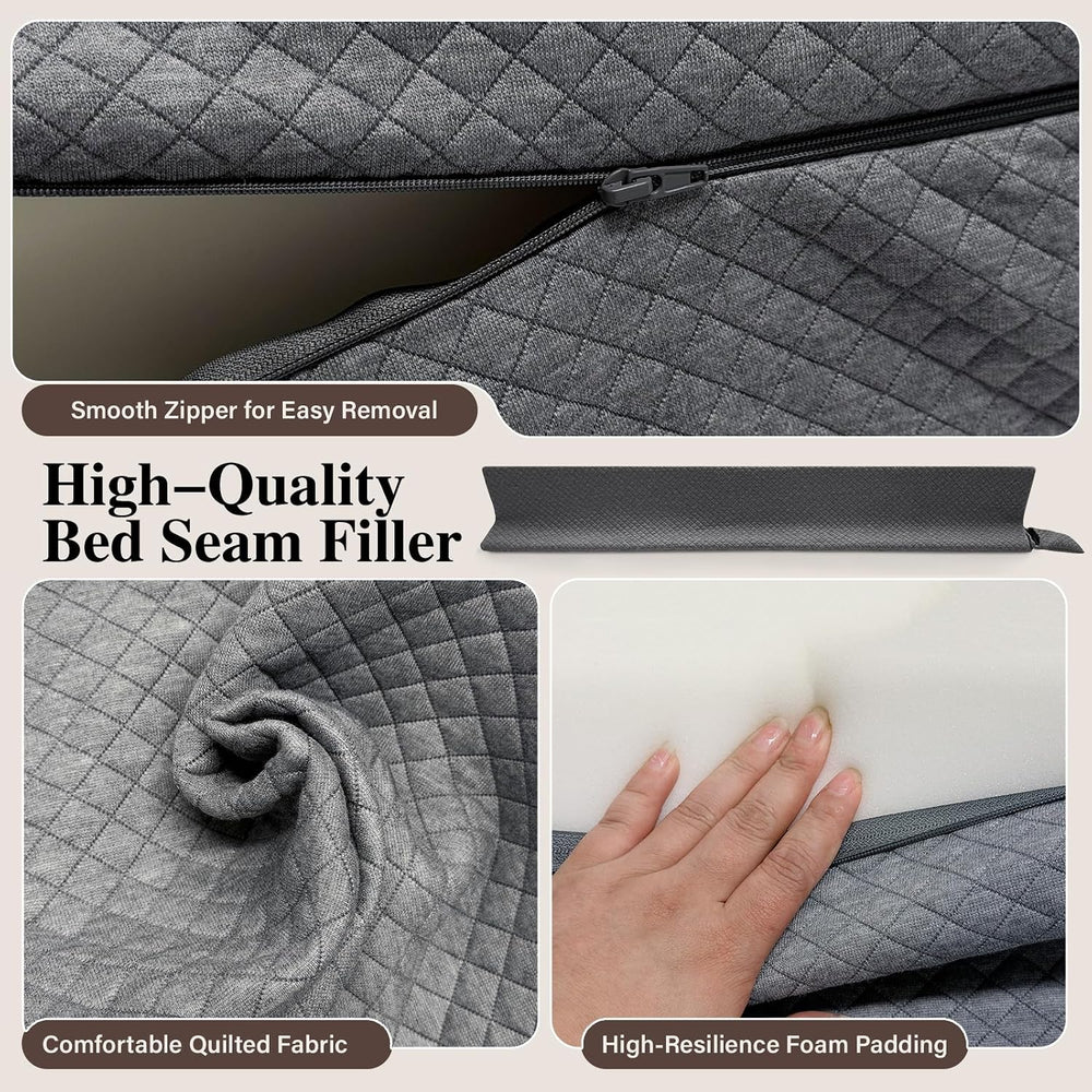 JZHLLA Triangle Bed Gap Filler King, Prevent Items from Falling