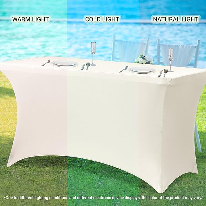 Obstal 8Ft Stretch Spandex Table Cover - Image 5