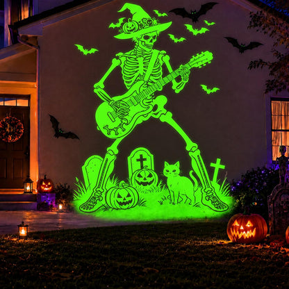 12 in 1 Halloween Projector Outdoor - 3D Dynamic Halloween Decorations,Clearer Skull/Spider/Pumpkin/Witch Cauldron HD Patterns,Holiday Lights for Window Garage Door Cover