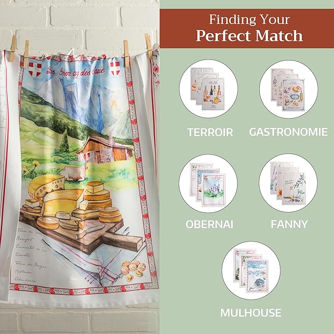Maison d' Hermine Kitchen Towels Set of 3 100% Cotton 27.50" x 20" Reusable - Image 5