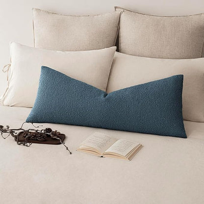 Foindtower Decorative Textured Boucle Throw Pillow Covers Accent Solid Pillow by Foindtower