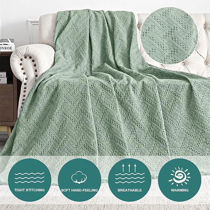 MYSKY HOME Couch Cover Sage Green Sofa Covers, Sectional Couch Covers - Image 3