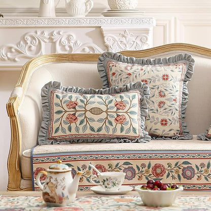 Orange Throw Pillow Covers, Cottage Rustic - Image 3