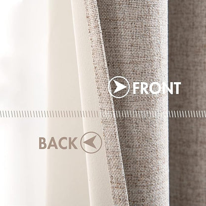 MIULEE Blackout Curtains for Bedroom Polyester Texture Thermal Insulated - Image 6