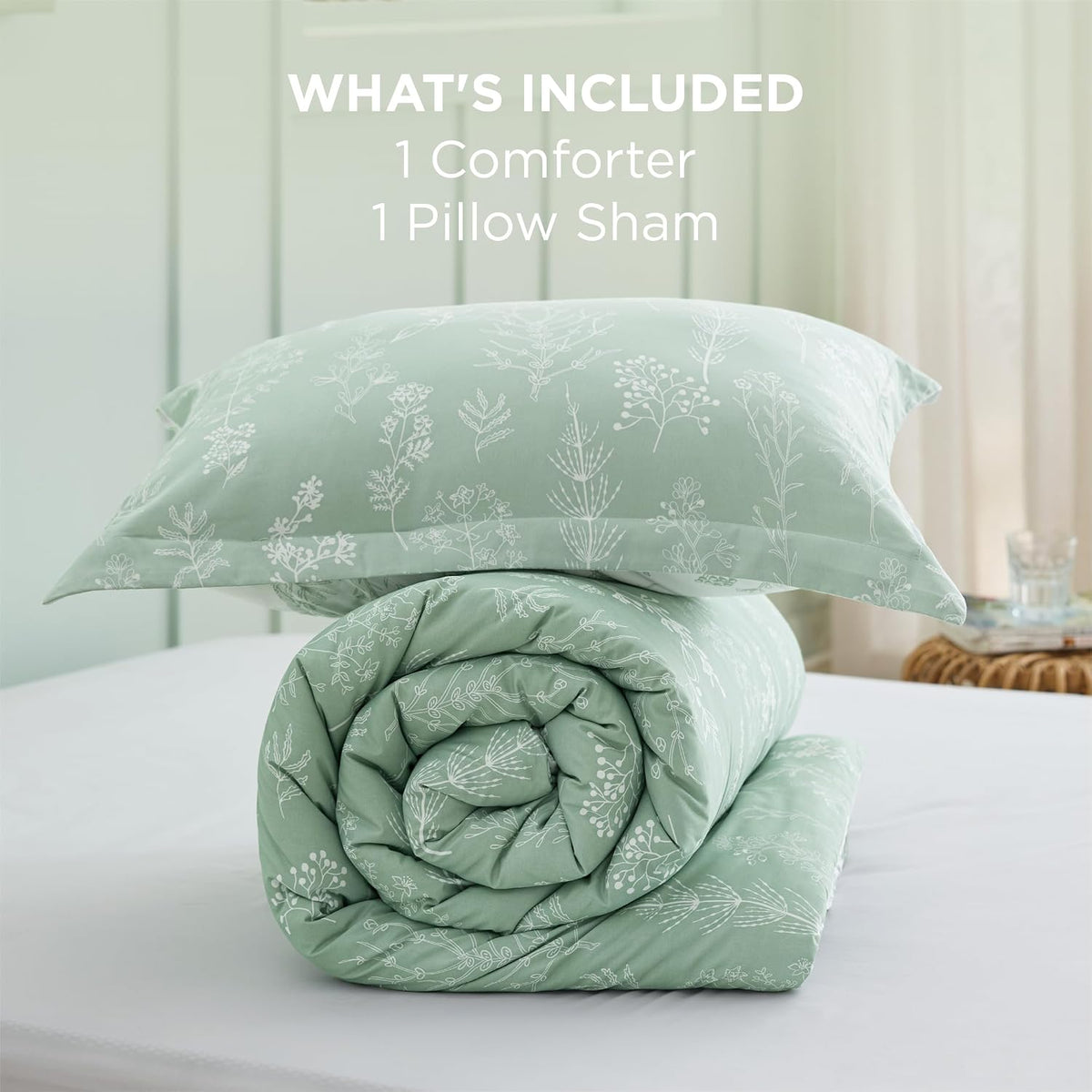bedsure twin comforter set floral twin bedding sets on a desk or shelf