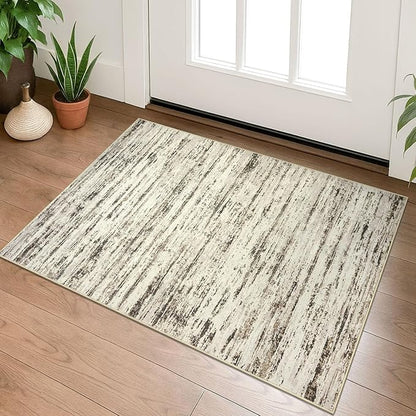 Modern Abstract Entryway Rug Indoor 2x3 Washable Rug Non-Slip Soft Small Area by lansny