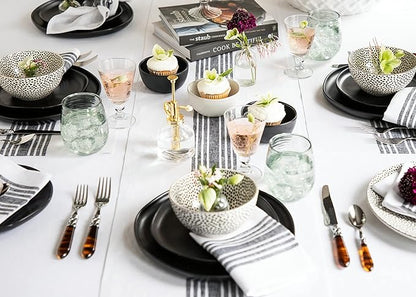 Solino Home Linen Striped Table Runner 48 Inches - Image 2