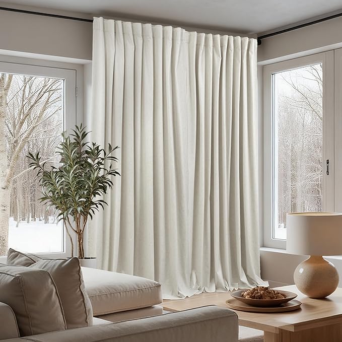 Extra Wide Soundproof Blackout Curtains - Image 2