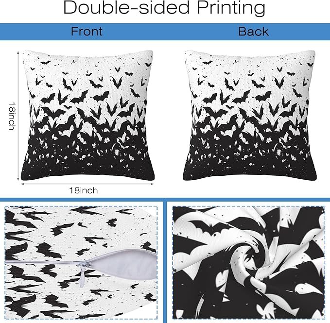 Throw Pillow Covers Small Scattered Flower Pillow Covers 18x18 Inch Set of 2 - Image 2