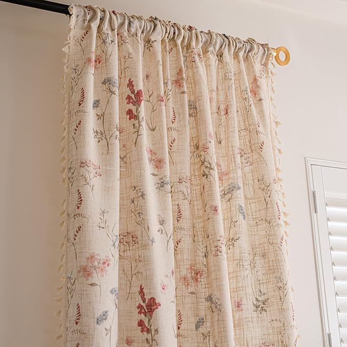 ENJOYBRIDAL Floral 63 Inch Curtains - Image 4