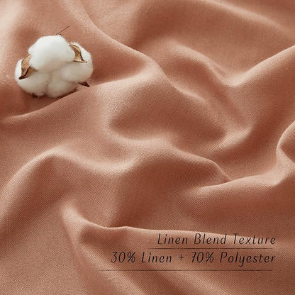 NICETOWN Rustic Linen 102 inch Long Curtains - Image 3