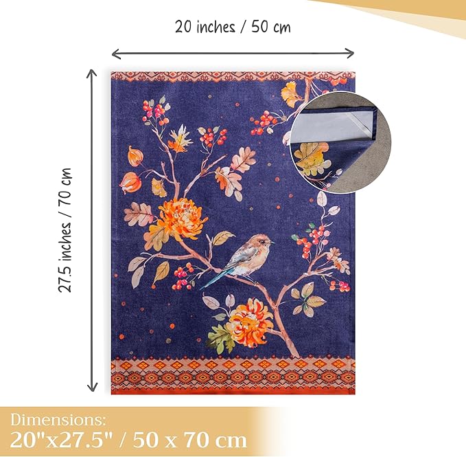 Maison d' Hermine Kitchen Towels Set of 3 100% Cotton 20" x 27.5" Reusable - Image 4