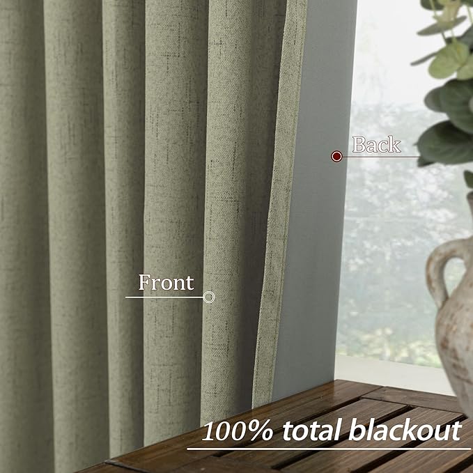 KOUFALL Short Boho Blackout Curtains - Image 5