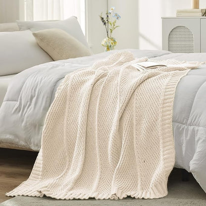 Amélie Home Chevron Chenille Knit Throw Blanket - Image 6