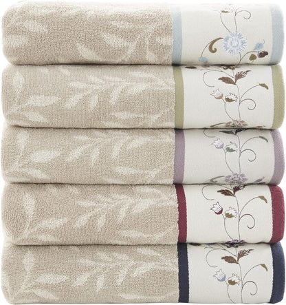 madison park serene 100% cotton bath towel set, view 10