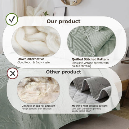 sage green damask quilt queen size bedding sets showing dimensions
