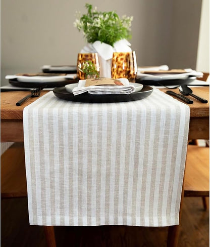 Solino Home Linen Table Runner 144 Inches Long by SolinoHome
