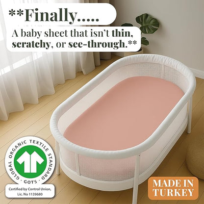 GOTS 100% Organic Bassinet Sheets - Image 2