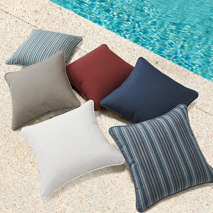 Outdoor Sunbrella Decorative Throw Pillow Covers Only, Sofa and Patio Furniture - Image 7